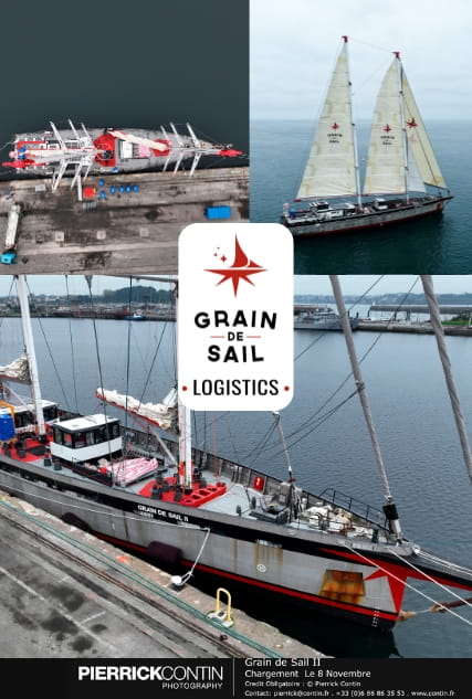 Photos of Grain de Sail, partners in an off-site operation as part of Top Logistics